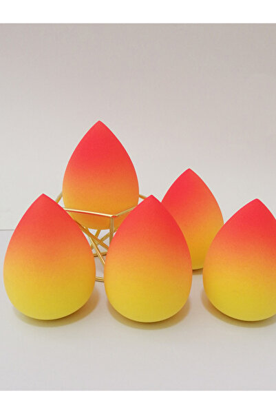 Choice مجموعة من 5 إسفنجات مكياج وردية متدرجة الألوان - إسفنجة مكياج ناعمة لل...