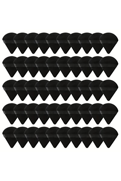 Choice1 مجموعة إسفنجات بودرة مثلثة الشكل سوداء اللون مكونة من 25 قطعة - إسفنج...