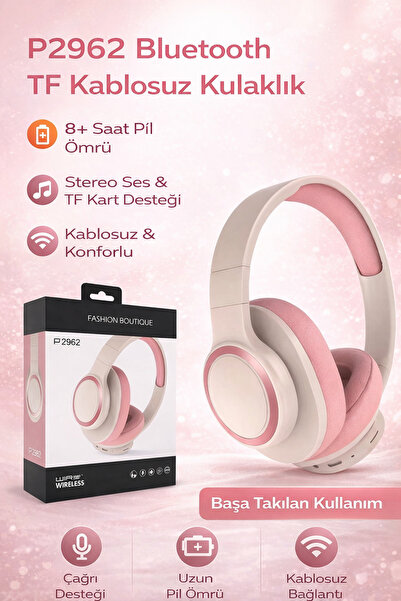 DigiMonster P2962 Bluetooth TF Kablosuz Kulaklık | Stereo Ses, Uzun Pil Ömrü,...