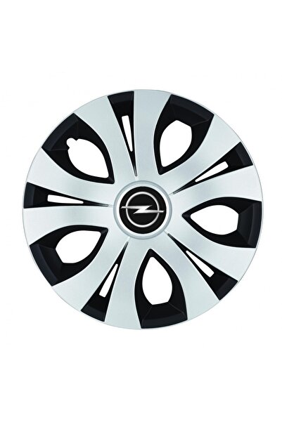 Autohelix MSA Set de 4 capace roți superioare gri-negre R16, compatibile cu Opel