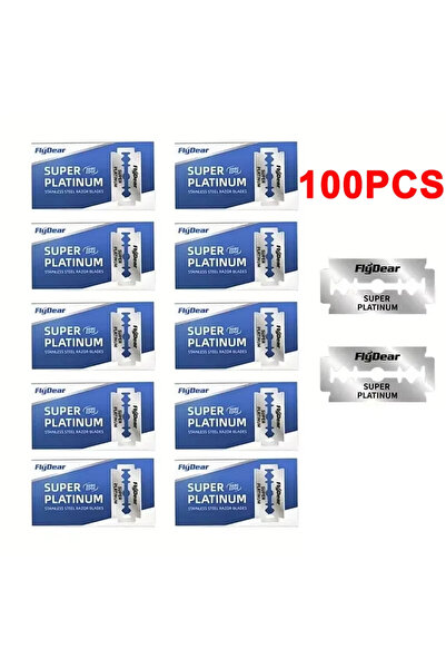 Choice6 شفرات حلاقة رجالية من الفولاذ المقاوم للصدأ، آمنة، ذات حدين، 10-100 قطعة