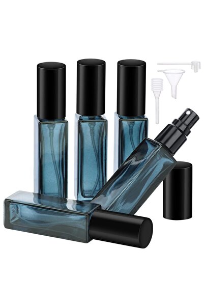 Choice زجاجة عطر زجاجية 5 قطع، بخاخ عطر فارغ قابل لإعادة التعبئة مع 3 ملحقات،...