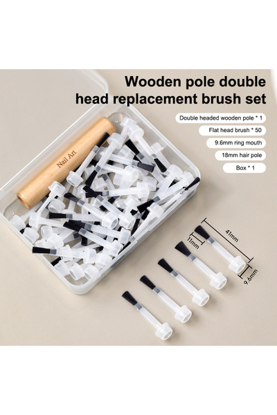 Choice فرشاة طلاء أظافر احترافية للاستخدام مرة واحدة A4، رأس بديل لزجاجة طلاء...