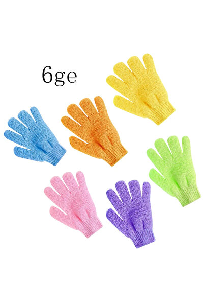 Choice3 6pcs Mix 1/2/3/4Pairs Five Fingers Bath Gloves Household Shower Scrub...