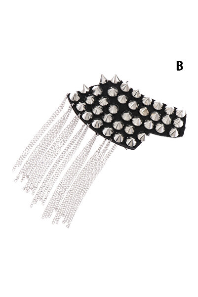 Choice ب 1 قطعة من دبابيس الكتف العصرية ذات الطراز القديم، مزينة بشرابة ومسام...