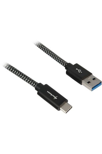 SHARKOON USB 3.1 A-C black / grey 1.0m - Aluminum + Braid