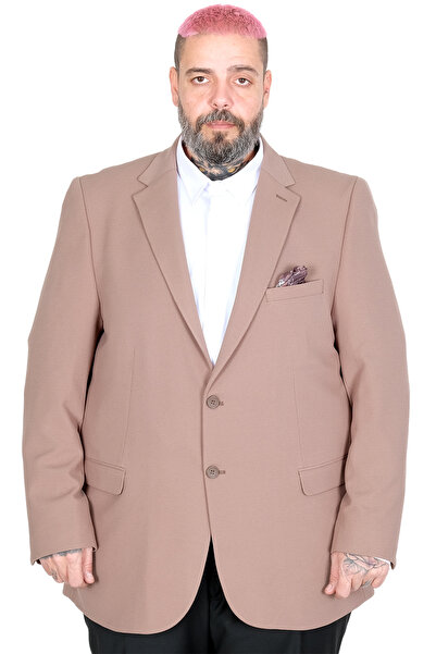 ModeXL Mode XL Large Size Men's Mendi Blazer Jacket 26020 Vizon