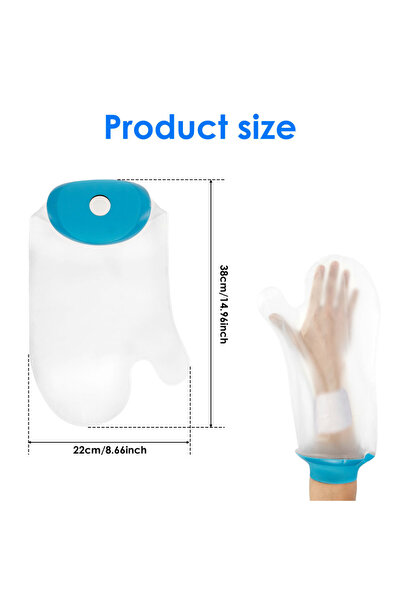 Choice3 غطاء قصير للذراع للاستحمام، مقاوم للماء، غطاء جبس محكم الإغلاق للبالغ...