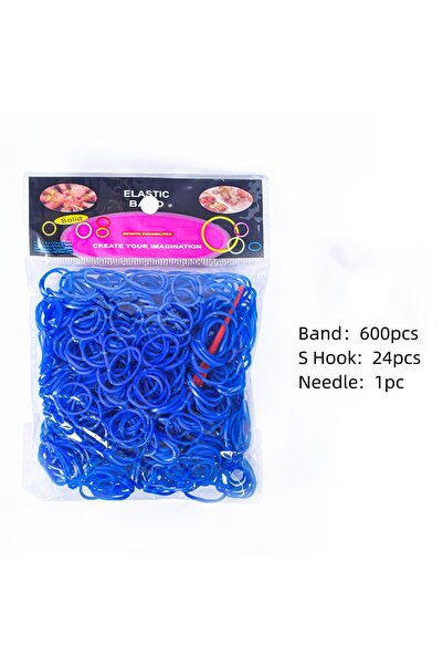 Choice Dark Blue 600pcs Loom Bands Kit Bracelet Making Kit for Kids Elastic W...