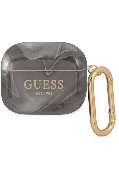 Guess GUA3UNMK AirPods 3 cover black/black Marble Collection
