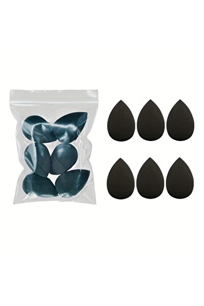 choice2 مجموعة إسفنجات مكياج صغيرة سوداء مكونة من 6 قطع/12 قطعة - خالية من ال...