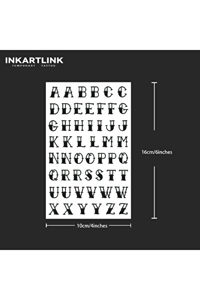 Choice 913-1016XL English alphabet Temporary Tattoo,Lasts To 15 Days New Tech...