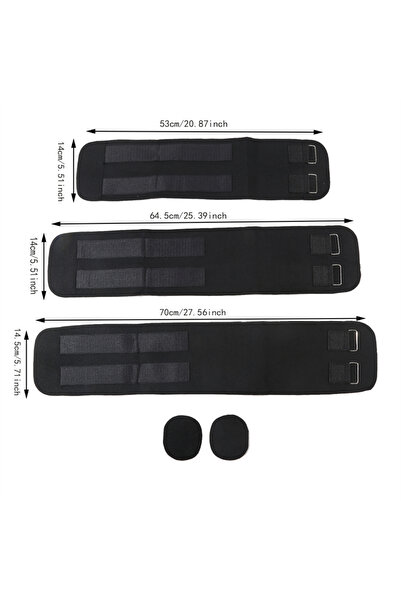 Choice طقم أسود مكون من 3 قطع، نوع O/X، أحزمة تصحيح وضعية الساق، حزام لتصحيح ...