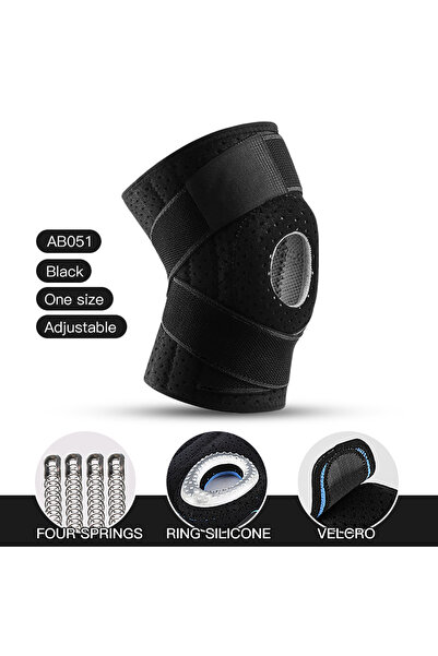 Choice4 ضمادة ركبة رياضية AB051-GY، ضمادات ركبة مرنة مضغوطة، واقي للركبة من ا...