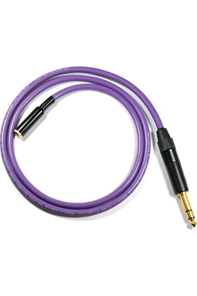 Melodika Kabel Jack 3.5mm - Jack 6.3mm 8m fioletowy