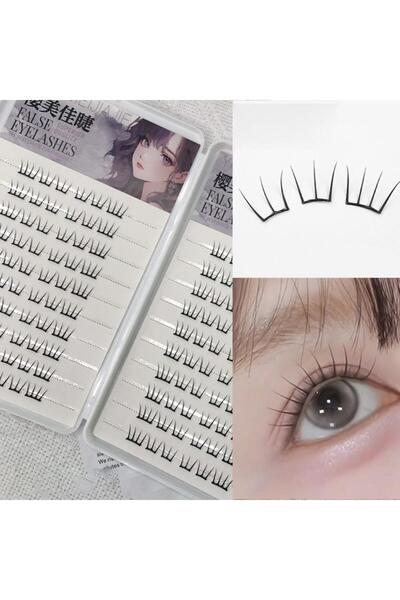 Choice رموش صناعية رقيقة للغاية بدون غراء، سلسلة رموش صناعية لاصقة، رموش مجزأة