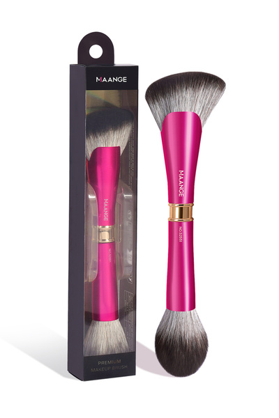 Choice MAANGE pink MAANGE Double-head Fan Makeup Brush Round Top Brush for Li...
