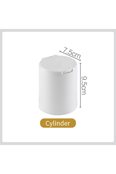 Choice صندوق تخزين دائري قابل للطي، منظم مكياج، أعواد قطنية، مع غطاء، حامل بل...