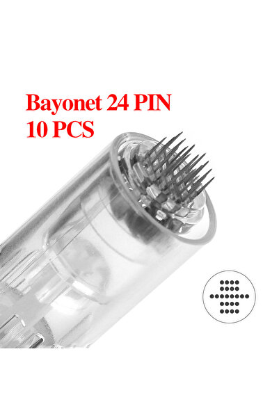 Choice ١٠ قطع من إبر الخراطيش ذات ٢٤ سنًا ذات حربة لأقلام ديرما MYM M5/M7 N2 ...