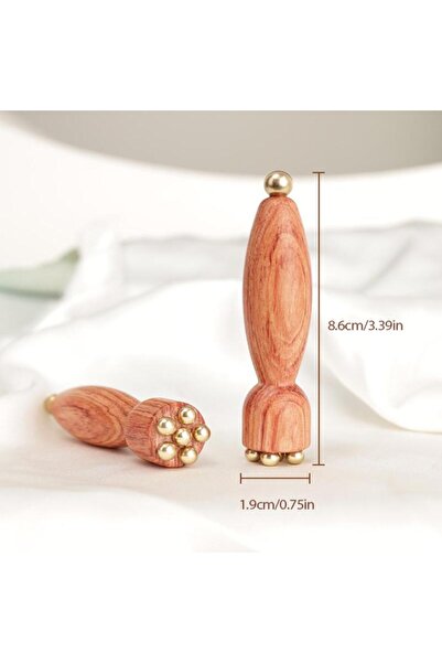 Choice أداة غوا شا يدوية الصنع من النحاس وخشب الورد، مصممة خصيصًا للعناية بال...