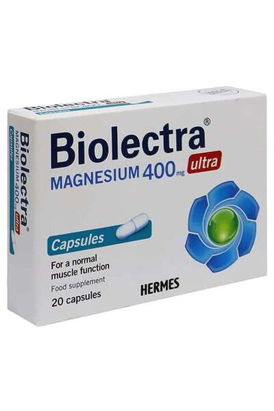 Biolectra 400mg Magnesium Normal Muscle Function Health Support Supplement