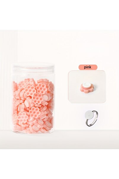 Choice4 مجموعة غراء الرموش الوردية، 120 قطعة، حامل غراء لتطويل الرموش، لوحة ل...