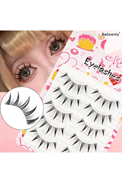 Choice MIX 5-11mm SHH-F5-3 5 Pairs of Small Demon False Eyelashes with Transp...