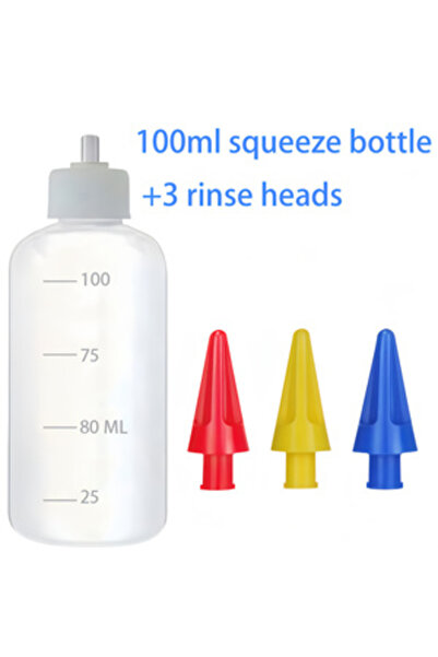 Choice3 طقم تنظيف الأذن اليدوي سعة 100 مل، مكون من 4 قطع، يحتوي على 3 رؤوس تن...