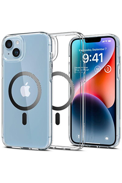 Spigen ULTRA HYBRID MAGSAFE MAGSAFE PENTRU IPHONE 14 PLUS DIN FIBRĂ DE CARBON