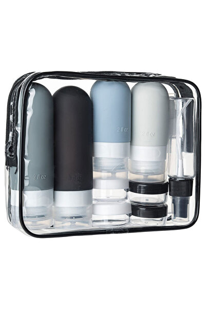 Choice Silicone 17PCS-B 17PCS Leakproof Travel Bottles Set, Silicone Toiletry...