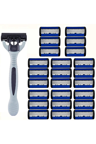 Choice5 ماكينة حلاقة كلاسيكية بست طبقات، مزودة بحامل واحد و24 شفرة، مناسبة لح...