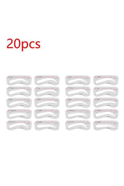 Choice 20pcs 10-50Pcs Card Eyebrow Stencil Reusable Eyebrow Stencil Eye Brow ...