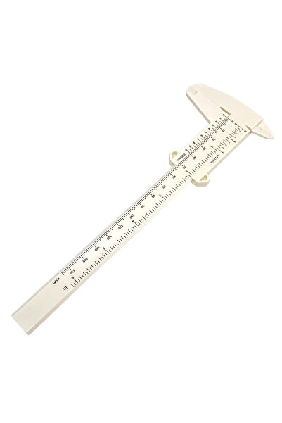 Choice3 فرجار فيرنييه أبيض قطعة واحدة، 0-150 مم، فرجار بلاستيكي، أدوات قياس، ...