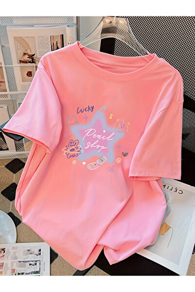 ELAN WEAR Unisex Ανδρικό/Γυναικείο μπλουζάκι με προσαρμοσμένη στάμπα, υπερμεγ...