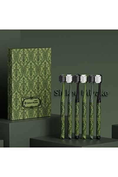 Choice مجموعة فرش أسنان ناعمة للبالغين من سلسلة نيو فورست، 6 قطع، مع علبة هدا...