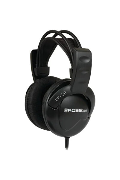 KOSS UR20 Headphones, Over-Ear, Wired, Black