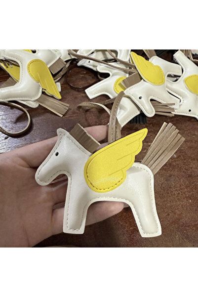 Choice قطعة واحدة من قلادة ملاك بيغاسوس صغيرة من الجلد، إكسسوار أنيق للحقائب،...