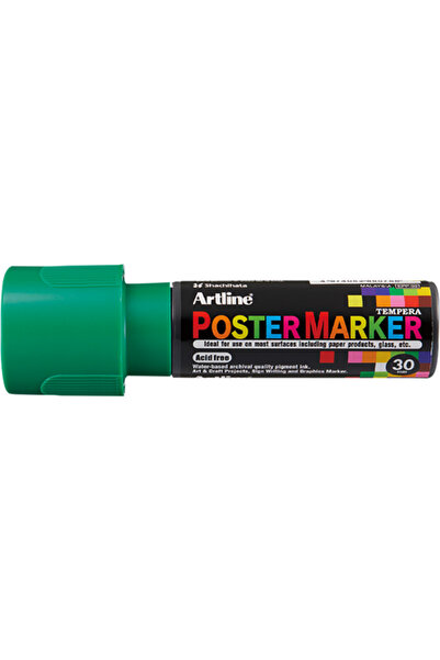 artline Marker pentru poster ARTLINE, corp plastic, varf tesit 30mm - verde
