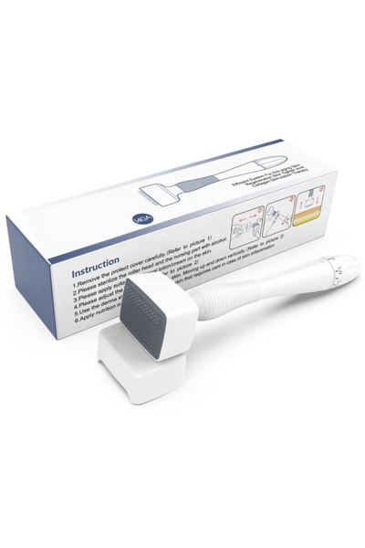 Choice قطعة واحدة من جهاز ديرما ستامب قابل للتعديل بإبر دقيقة، 140 إبرة، للعن...