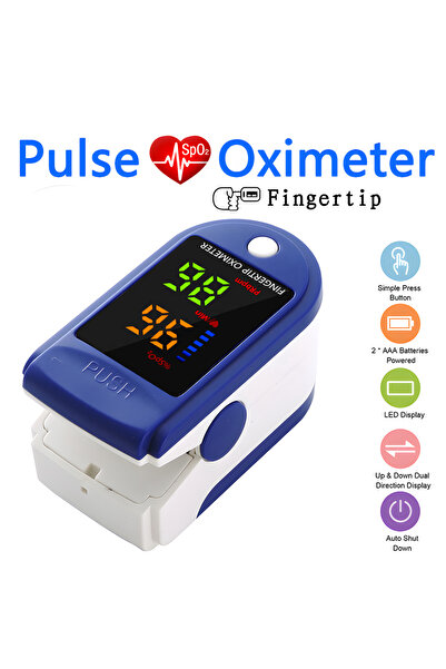 Choice Blue Portable Finger Oximeter Digital Finger Pulse Oximeter LED Blood ...
