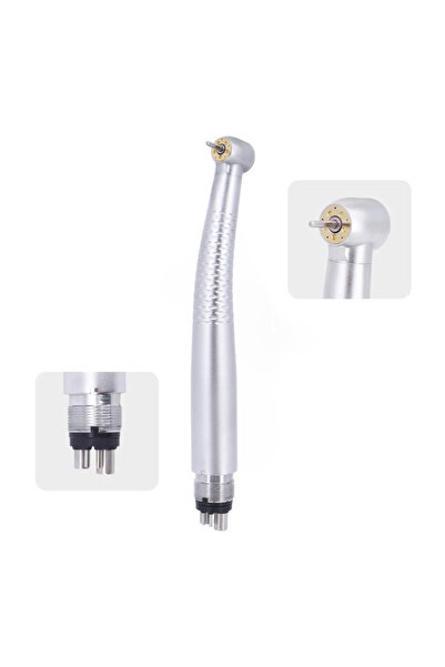 Choice1 مثقاب أسنان M4 بأربعة ثقوب وخمسة مصابيح LED، عالي السرعة، مزود بقبضة ...