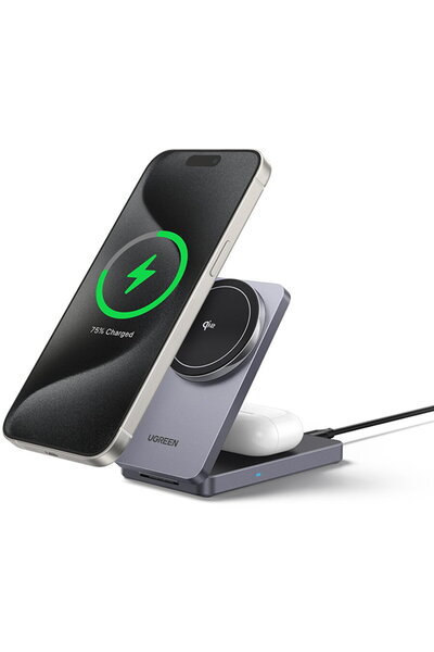 Ugreen USB-C MagSafe 15W Gri