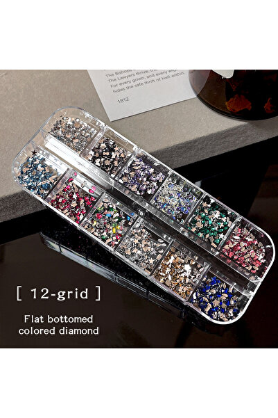 Choice Z3PDLZ53-02-XSH 12 شبكة من أحجار الراين المسطحة متعددة الأشكال ثلاثية ...