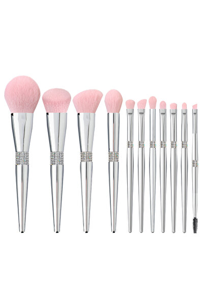 Choice مجموعة فرش مكياج ماسية جديدة من النوع الأول، 11 قطعة/مجموعة، تشمل فرش ...