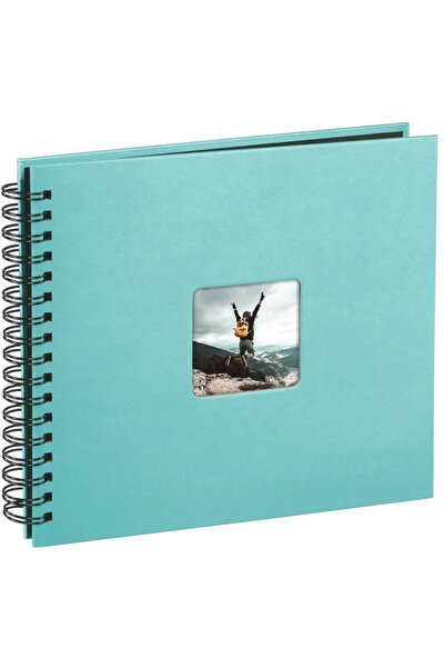Hama "Fine Art" Spiral Album, 28 x 24 cm, 50 Black Pages, turquoise