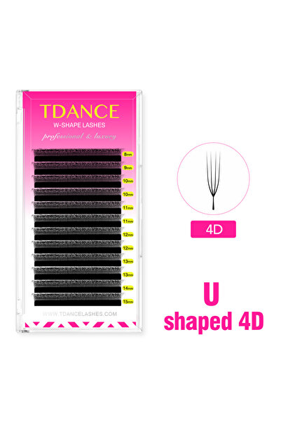 Choice5 وصلات رموش MIX8-15mm 0.07mm D 4D TDANCE على شكل حرف U ثلاثية الأبعاد ...