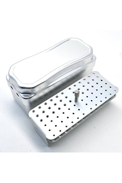 Choice silver Dental Disinfection 72 Holes Endo Files Holder Metal Box Autocl...