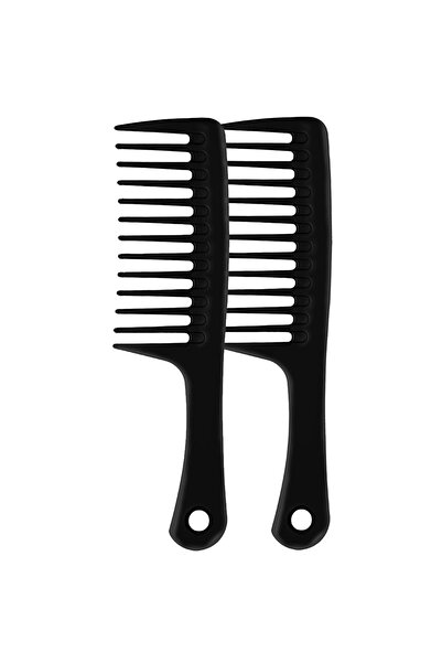 Choice طقم مشط كوانتشي أسود مكون من قطعتين، و4 قطع من الأمشاط ذات الأسنان الع...