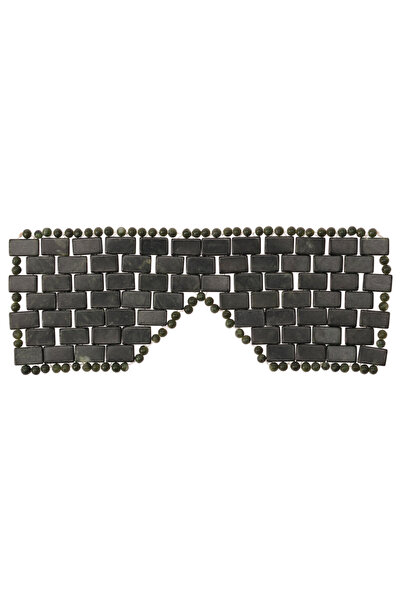 Choice Ink green 1PC Natural Jade Face Eye Mask Cooling Eye Cover Sleep Massa...