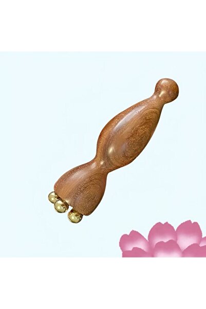 Choice أداة تدليك الوجه الساخنة قطعة واحدة، مصنوعة من نحاس وخشب الورد، لعلاج ...